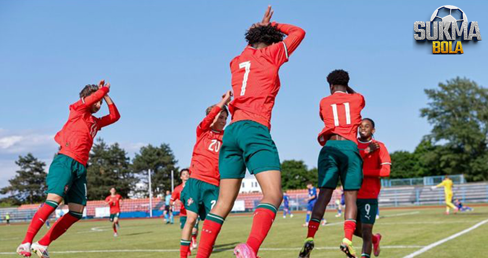 Menggila dengan 2 Gol dan Selebrasi Siuuu, Cristiano Ronaldo Jr Sukses Antarkan Timnas Portugal U-15 Juara!
